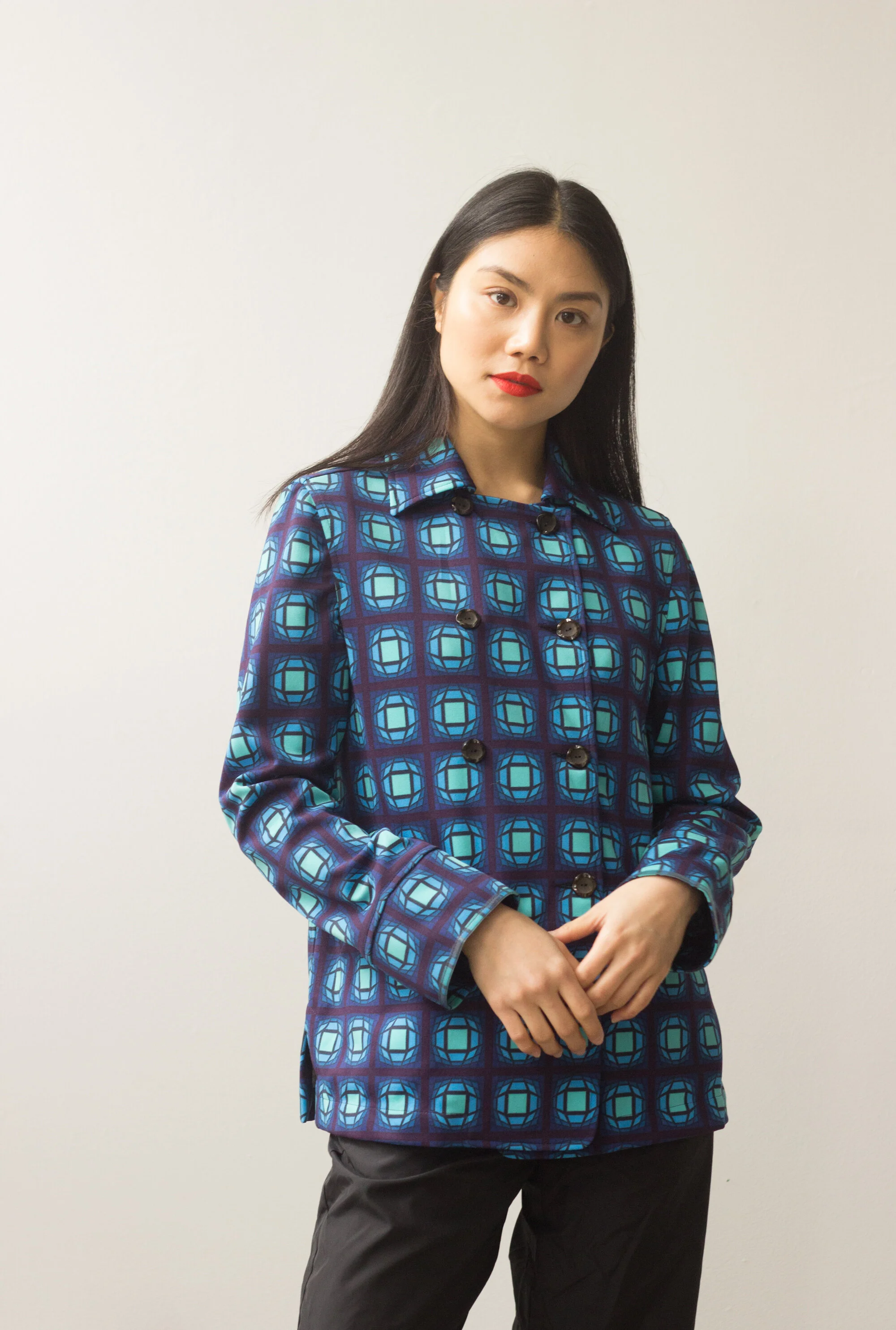 1990s Romeo Gigli Sport Op-Art Jacket — Wayward Collection